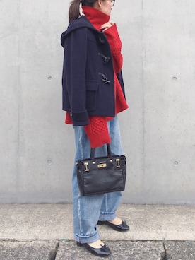 「Chez toi（シェトワ）のアイテム（その他アウター）」を使った、minimalist_aponさん（レディース・152cm）の冬コーディネート