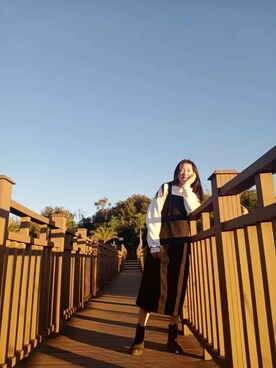 「アイテム（ドレス）」を使った、yinnieさん（レディース・168cm・10代）の冬コーディネート
