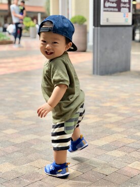 「むすこーで#男の子#キッズコーデ」｜RooooMIさん（キッズ・70cm）の夏コーディネート
