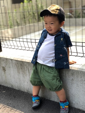 RooooMIさん（キッズ・80cm）の夏コーディネート