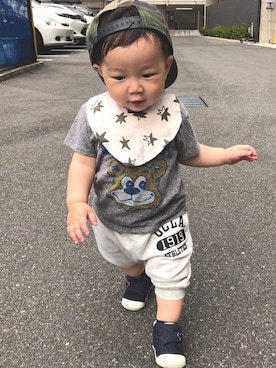 RooooMIさん（キッズ・70cm）の夏コーディネート