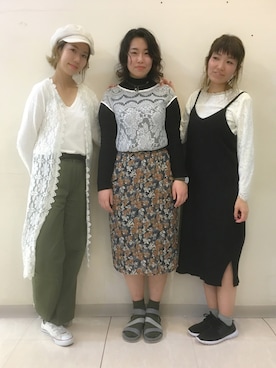 「アイテム（スカート、その他）」を使った、ayumiさん（レディース・167cm）の春コーディネート