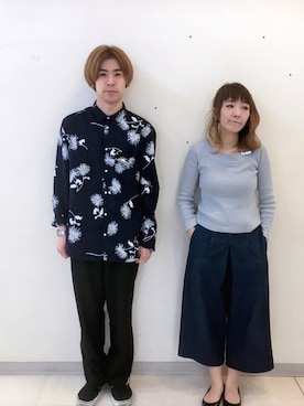 「VINTAGE（ヴィンテージ）のアイテム（その他パンツ）」を使った、ayumiさん（レディース・167cm）の春コーディネート