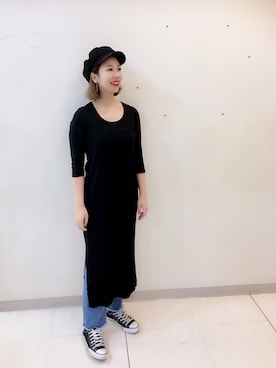 「CONVERSE（コンバース）のconverse（コンバース） ALL STAR OX（オールスターOX）（スニーカー）」を使った、ayumiさん（レディース・167cm）の春コーディネート