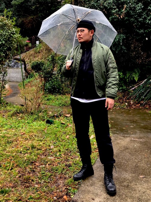 Alpha Industries アルファ インダストリーズ ビッグシルエット Ma 1 ミリタリージャケット J Spec 004を使った人気ファッションコーディネート Army