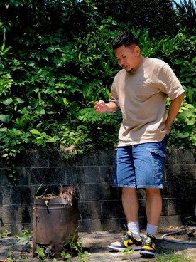 デニムショートパンツ の人気ファッションコーディネート 年齢 30歳 34歳 Wear