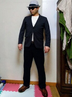 「connect（コネクト）のアイテム」を使った、加藤智雅さん（メンズ・172cm）の春コーディネート