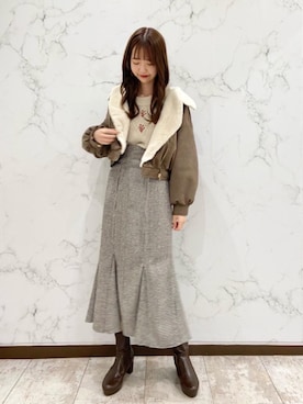 みほさん（レディース・166cm）の冬コーディネート