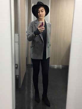 「Jonnlynx（ジョンリンクス）のアイテム」を使った、mikiさん（レディース・172cm）の冬コーディネート