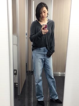 「Jonnlynx（ジョンリンクス）のアイテム」を使った、mikiさん（レディース・172cm）の冬コーディネート