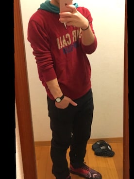 「HVC（エイチブイシー）のアイテム（シューズ）」を使った、kさん（メンズ・165cm）の秋コーディネート