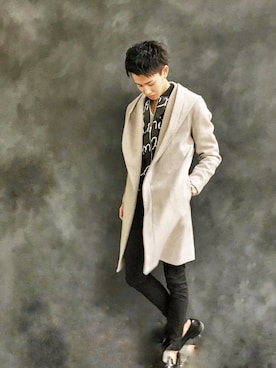 「GOSTAR DE FUGA（ゴスタール ジフーガ）のアイテム（その他アウター）」を使った、Ryutaさん（メンズ・170cm）の冬コーディネート