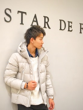 「GOSTAR DE FUGA（ゴスタール ジフーガ）のアイテム（ダウンジャケット/コート）」を使った、Ryutaさん（メンズ・170cm）の冬コーディネート
