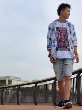 「FUGA（フーガ）のアイテム」を使った、Ryutaさん（メンズ・170cm）の夏コーディネート