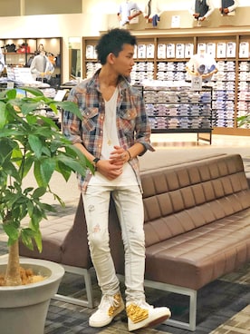 「FREE DEE（フリー ディー）のアイテム」を使った、Ryutaさん（メンズ・170cm）の夏コーディネート