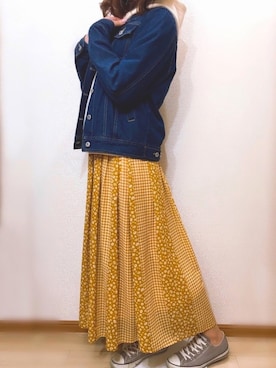 「GORGE（ゴージ）のアイテム（ジャケット/アウター）」を使った、ｙｕｃｈａ ‎✿  ‎さん（レディース・159cm）の春コーディネート