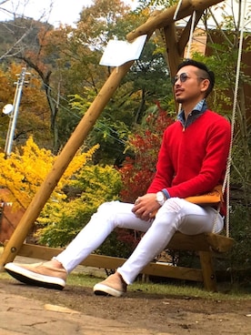 近岡良次さん（メンズ・178cm）の冬コーディネート