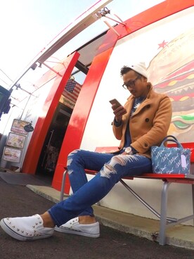 「DOWBL」｜近岡良次さん（メンズ・178cm）の冬コーディネート