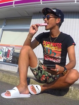 近岡良次さん(メンズ・178cm)の夏コーディネート