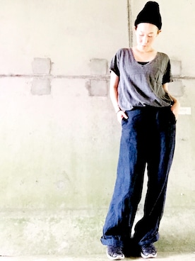 「pas de calais（パドカレ）のアイテム」を使った、suuuuuuuuuzuuuさん（レディース・162cm）の夏コーディネート