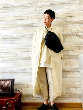 「pas de calais（パドカレ）のアイテム」を使った、suuuuuuuuuzuuuさん（レディース・162cm）の春コーディネート