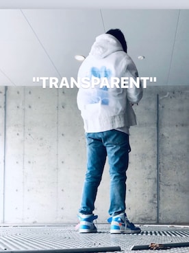 「OFF-WHITE」｜「アイテム（MA-1）」を使った、wearethefutureさん（メンズ・170cm）の冬コーディネート