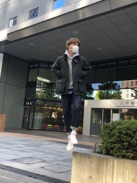 「チャックテイラー」｜「アイテム（ブルゾン）」を使った、a_oさん（メンズ・181cm）の秋コーディネート