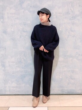 「レプシィム(LEPSIM)」｜「アイテム（キャスケット）」を使った、noriさん（レディース・155cm）の秋コーディネート