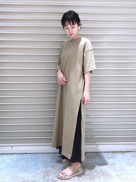 「スカーチョ」｜「アイテム（ワンピース/ドレス）」を使った、noriさん（レディース・155cm）の春コーディネート