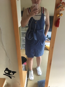 「Handmade（ハンドメイド）のアイテム（オールインワン・サロペット）」を使った、JWeiさん（レディース・158cm）の夏コーディネート