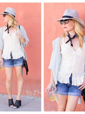 「7 for all mankind」｜Zia Domicさん（レディース）の夏コーディネート