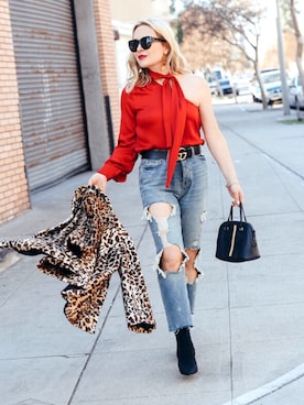 「BDG（ビーディージー）のアイテム（パンツ）」を使った、Zia Domicさん（レディース・165cm）の春コーディネート