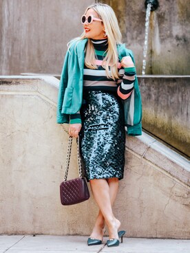 「Talbots（タルボット）のアイテム」を使った、Zia Domicさん（レディース・165cm）の秋コーディネート