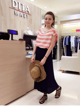 「Dita（ディータ）のアイテム（トップス）」を使った、dolla さん（レディース・160cm）の秋コーディネート