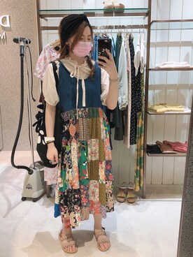 「Ne-net（ネネット）のアイテム（バッグ、ブラック系）」を使った、dolla さん（レディース・160cm）の秋コーディネート