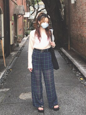 「LOWRYS FARM（ローリーズファーム）のアイテム（トップス、ベージュ系）」を使った、dolla さん（レディース・160cm）の秋コーディネート