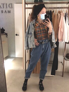 「NEW BALANCE（ニューバランス）のアイテム（シューズ、ブラック系）」を使った、dolla さん（レディース・160cm）の秋コーディネート