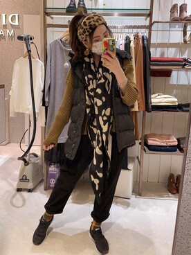 「TIFFANY&Co.（ティファニー）のアイテム（ブレスレット、シルバー系）」を使った、dolla さん（レディース・160cm）の冬コーディネート