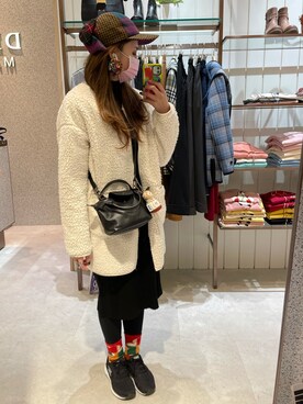 「CA4LA（カシラ）のアイテム（帽子、その他）」を使った、dolla さん（レディース・160cm）の冬コーディネート
