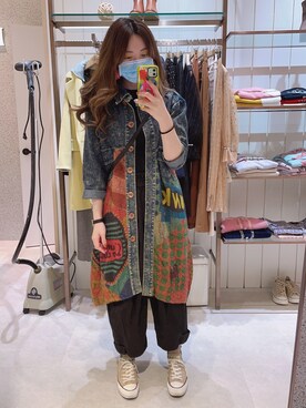 「CONVERSE ALL STAR（コンバースオールスター）のアイテム（シューズ、ベージュ系）」を使った、dolla さん（レディース・160cm）の冬コーディネート