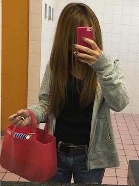 「SiLiBAG（シリバッグ）のアイテム」を使った、tatataさん（レディース・150cm）の冬コーディネート