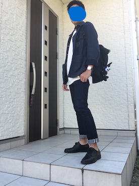 「RAGEBLUE（レイジブルー）のアイテム（パンプス）」を使った、のすけさん（メンズ・173cm）の秋コーディネート