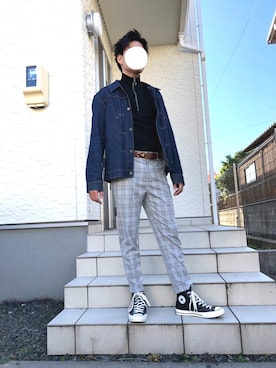 「Levi's（リーバイス）のアイテム（その他）」を使った、のすけさん（メンズ・174cm）の秋コーディネート