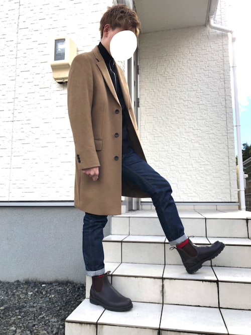 のすけ ユニクロのジャケット コートを使ったコーディネート Wear