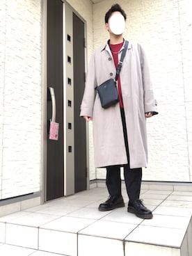 「赤白コーデ」｜のすけさん（メンズ・174cm）の冬コーディネート