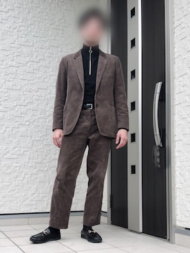 「WOmB（ウーム）のアイテム」を使った、のすけさん（メンズ・174cm）の秋コーディネート