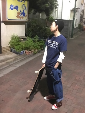 「POINTER（ポインター ）のアイテム」を使った、Takaharaさん（メンズ・165cm）の秋コーディネート