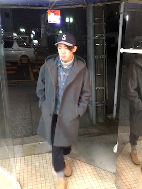 「GLOBAL WORK（グローバルワーク）のアイテム（その他アウター）」を使った、Takaharaさん（メンズ・165cm・20代）の冬コーディネート