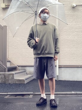 「AAA+（サンエープラス）のアイテム（モカシン/デッキシューズ）」を使った、Takaharaさん（メンズ・165cm）の春コーディネート