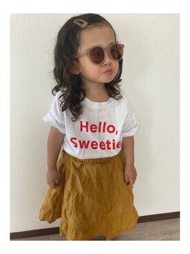 「NET（ネット）のアイテム」を使った、sora_mmさん（キッズ・80cm）の夏コーディネート
